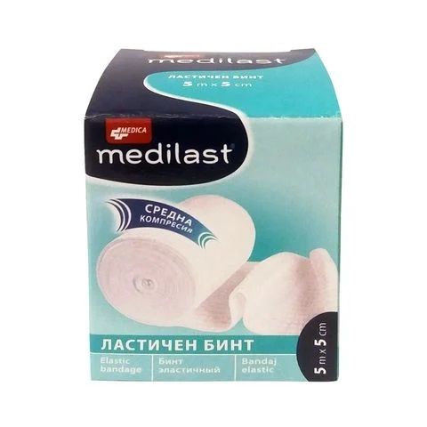 Medica Medilast Ластичен бинт 5 м/5 см 1 бр