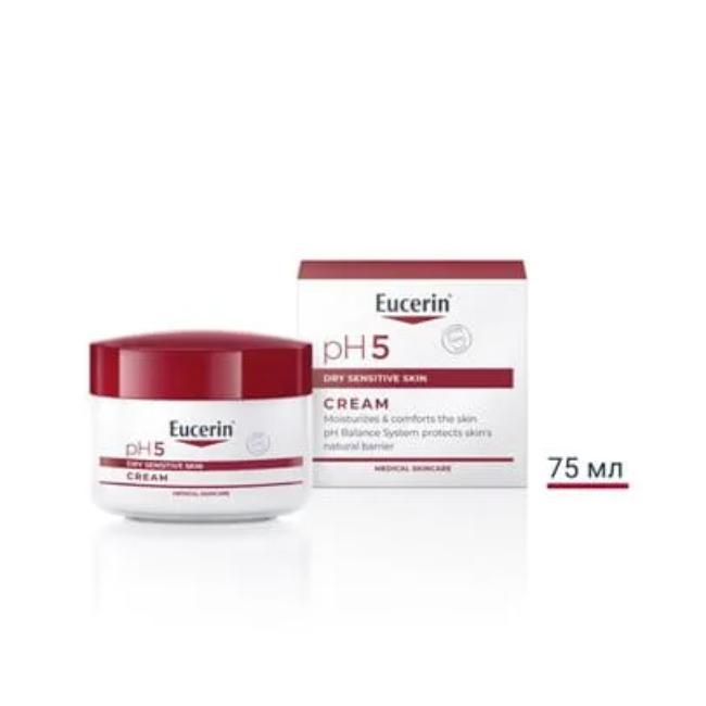 Eucerin pH5 Крем за лице и тяло за чувствителна кожа х75 мл