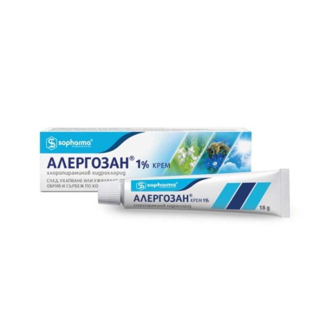 Алергозан 1% Крем х18 г Sopharma