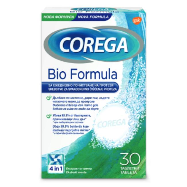 Corega Bio Formula denture cleaning tablets x30 pcs GlaxoSmithKline