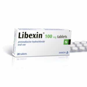 LIBEXIN for dry cough without secretion 100 mg x 20 tablets.