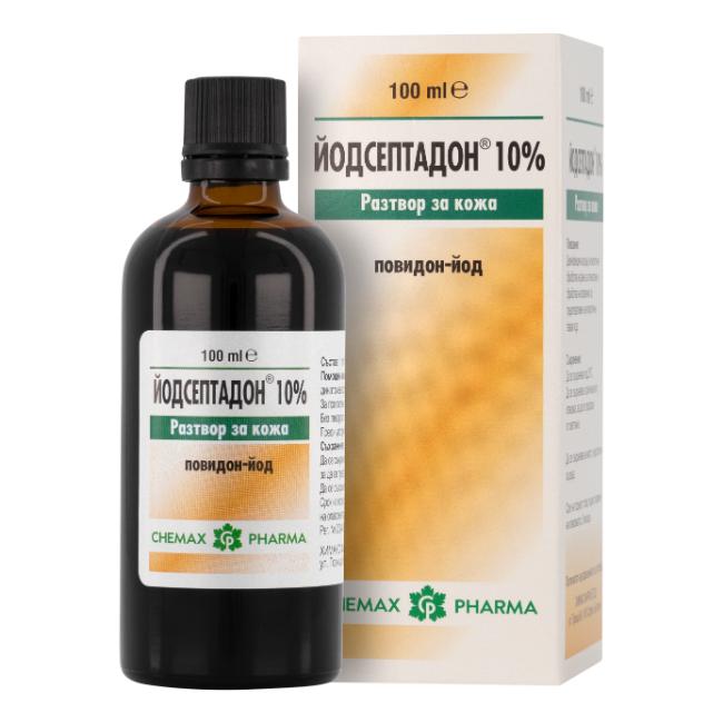 Йодасепт разтвор 10% 100 мл Chemax Pharma