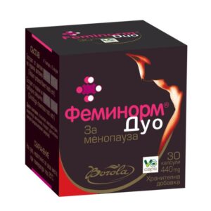 Феминорм Дуо за облекчаване симптомите на менопауза х30 капсули Borola