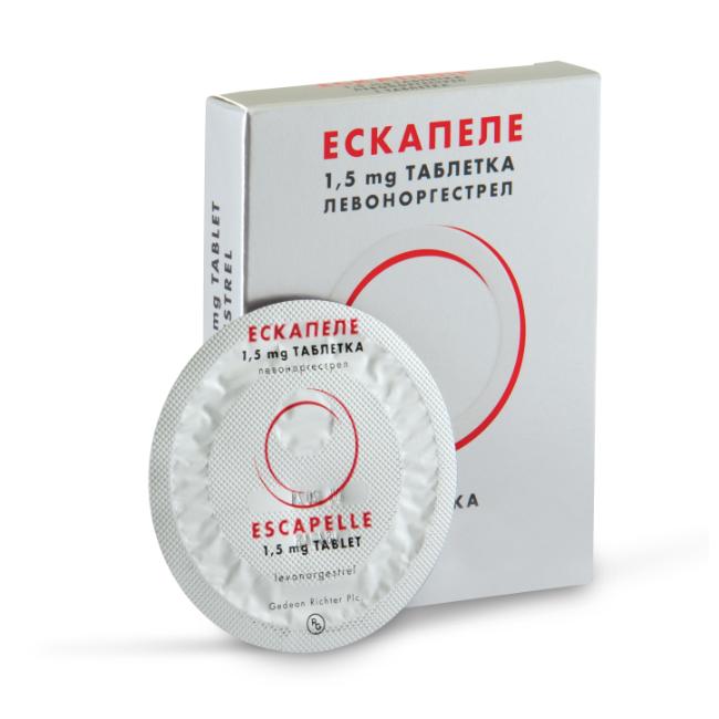 ESCAPELE emergency contraceptive 1.5 mg x 1 tablet.