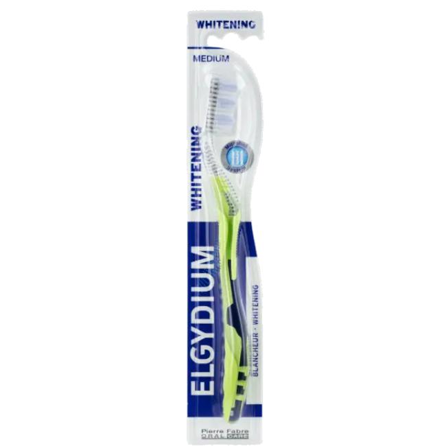 Elgydium Whitening четка за зъби избелваща медиум