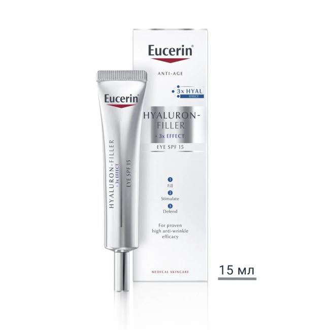 Eucerin Hyaluron-Filler Околоочен крем SPF15 15 мл