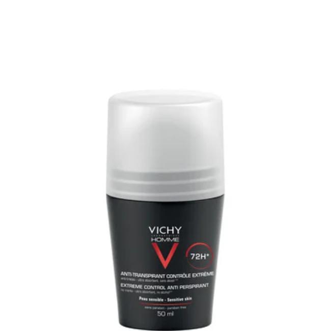 Vichy Homme Рол-он дезодорант против изпотяване за мъже 72 часа екстремен контрол х50 мл