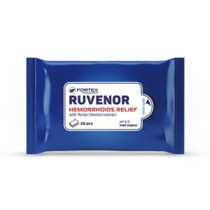 Ruvenor pH5.5 Wet wipes for hemorrhoids x20 pieces Fortex