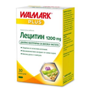 Lecithin 1200 mg for normal cholesterol levels x30 capsules Walmark
