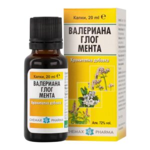 Valerian tincture hawthorn and mint x20 ml Chemax Pharma