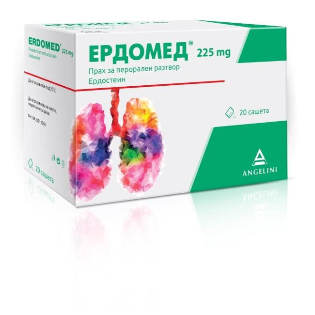 Erdomed 225 mg x 20 sachets Angelini
