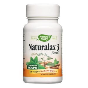 Натуралакс 3 Хербал при запек 410 мг х20 капсули Natures Way